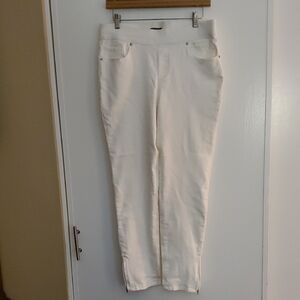Martha Stewart Elegant White Stretch Dress Pant